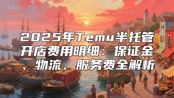 2025年Temu半托管开店费用明细：保证金、物流、服务费全解析