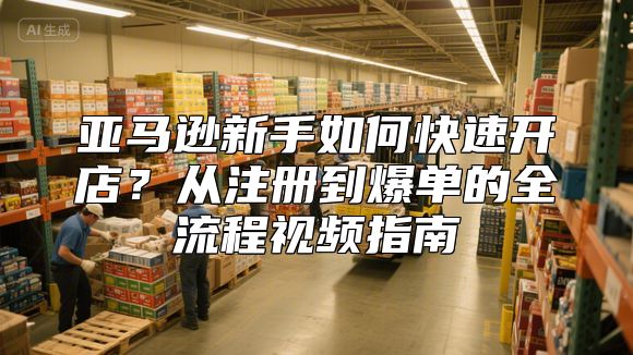 亚马逊新手如何快速开店？从注册到爆单的全流程视频指南