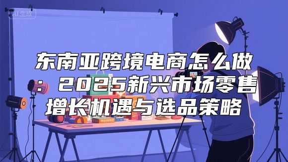 东南亚跨境电商怎么做：2025新兴市场零售增长机遇与选品策略