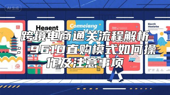 跨境电商通关流程解析：9610直购模式如何操作及注意事项