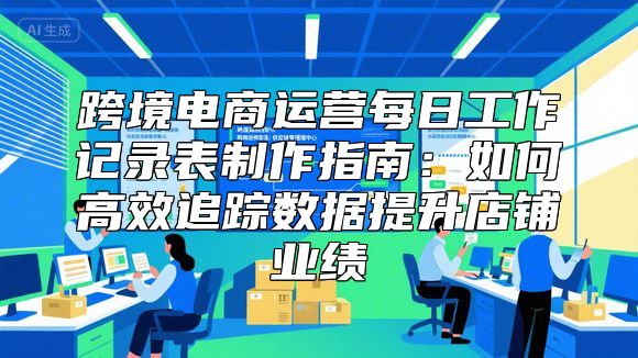 跨境电商运营每日工作记录表制作指南：如何高效追踪数据提升店铺业绩
