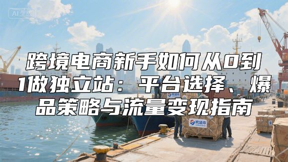 跨境电商新手如何从0到1做独立站：平台选择、爆品策略与流量变现指南