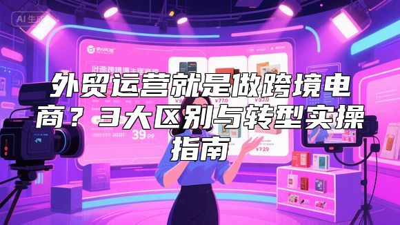 外贸运营就是做跨境电商？3大区别与转型实操指南