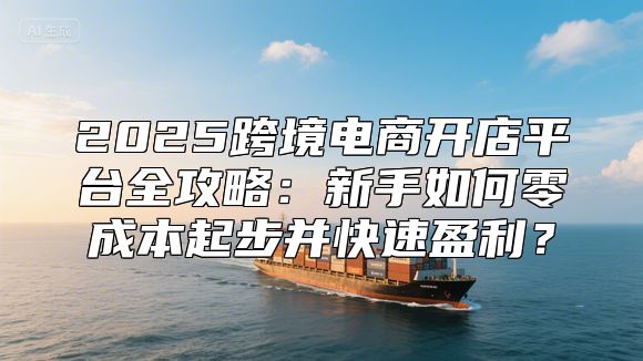2025跨境电商开店平台全攻略：新手如何零成本起步并快速盈利？