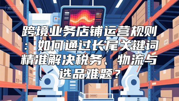 跨境业务店铺运营规则：如何通过长尾关键词精准解决税务、物流与选品难题？