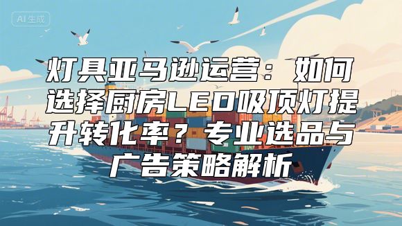 灯具亚马逊运营：如何选择厨房LED吸顶灯提升转化率？专业选品与广告策略解析