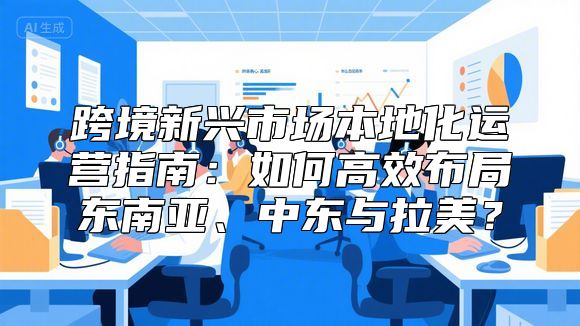 跨境新兴市场本地化运营指南：如何高效布局东南亚、中东与拉美？