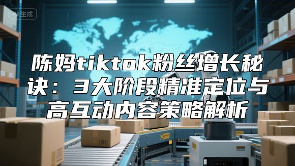陈妈tiktok粉丝增长秘诀：3大阶段精准定位与高互动内容策略解析