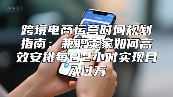 跨境电商运营时间规划指南：兼职卖家如何高效安排每日2小时实现月入过万
