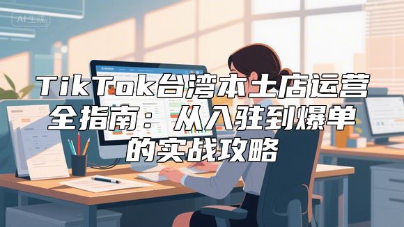 TikTok台湾本土店运营全指南：从入驻到爆单的实战攻略