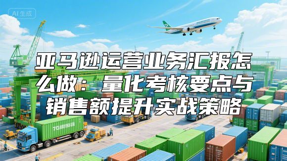 亚马逊运营业务汇报怎么做：量化考核要点与销售额提升实战策略