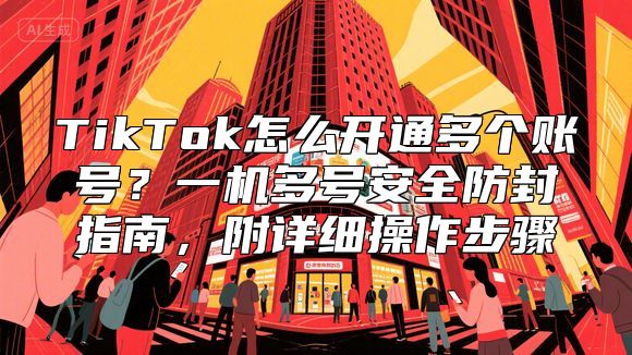 TikTok怎么开通多个账号？一机多号安全防封指南，附详细操作步骤