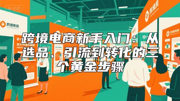 跨境电商新手入门：从选品、引流到转化的三个黄金步骤
