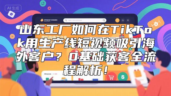 山东工厂如何在TikTok用生产线短视频吸引海外客户？0基础获客全流程解析！