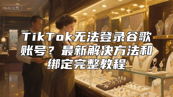 TikTok无法登录谷歌账号？最新解决方法和绑定完整教程
