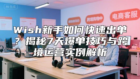 Wish新手如何快速出单？揭秘7天爆单技巧与跨境运营实例解析