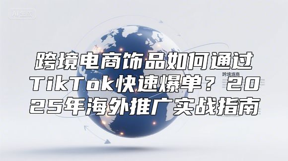 跨境电商饰品如何通过TikTok快速爆单？2025年海外推广实战指南