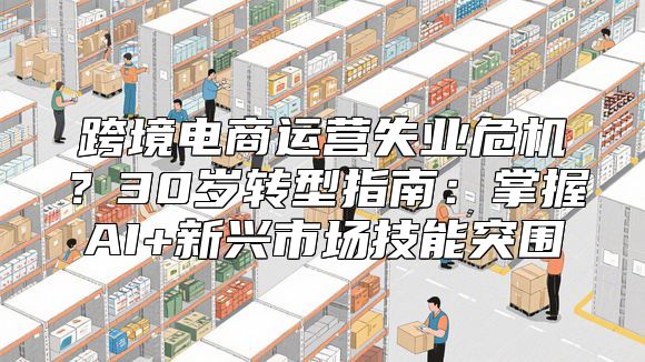 跨境电商运营失业危机？30岁转型指南：掌握AI+新兴市场技能突围