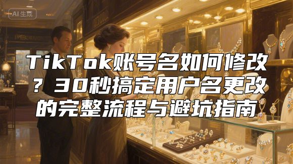 TikTok账号名如何修改？30秒搞定用户名更改的完整流程与避坑指南