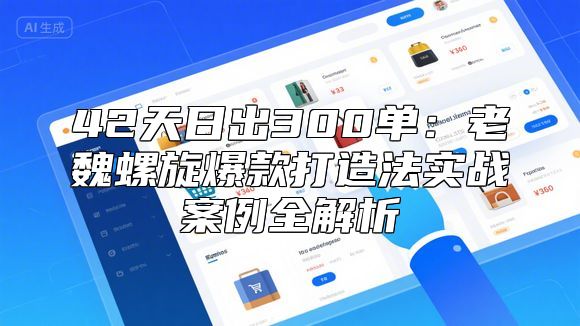 42天日出300单：老魏螺旋爆款打造法实战案例全解析