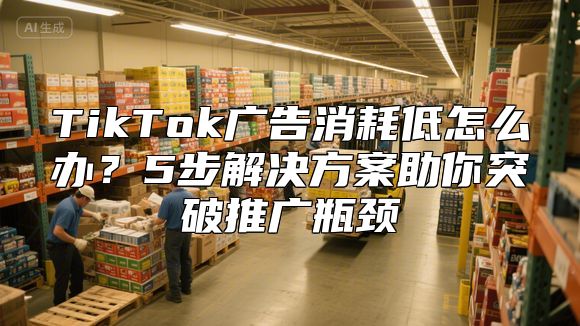 TikTok广告消耗低怎么办？5步解决方案助你突破推广瓶颈