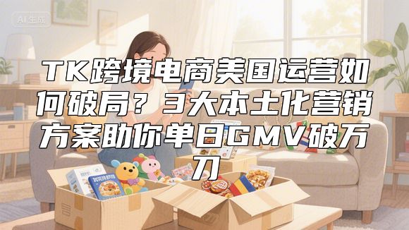 TK跨境电商美国运营如何破局？3大本土化营销方案助你单日GMV破万刀