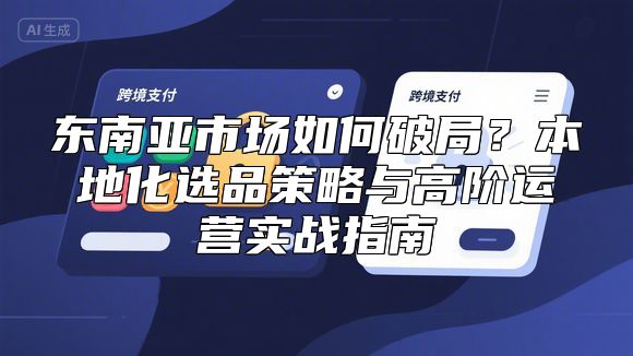 东南亚市场如何破局？本地化选品策略与高阶运营实战指南
