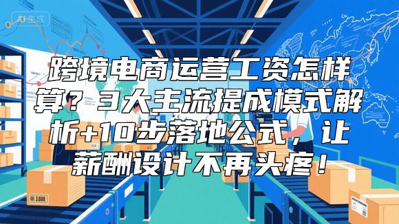 跨境电商运营工资怎样算？3大主流提成模式解析+10步落地公式，让薪酬设计不再头疼！