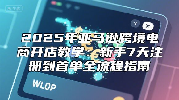 2025年亚马逊跨境电商开店教学：新手7天注册到首单全流程指南