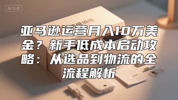 亚马逊运营月入10万美金？新手低成本启动攻略：从选品到物流的全流程解析