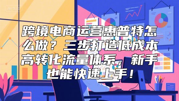 跨境电商运营惠普特怎么做？三步打造低成本高转化流量体系，新手也能快速上手！