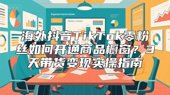 海外抖音TikTok零粉丝如何开通商品橱窗？3天带货变现实操指南
