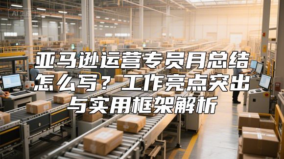 亚马逊运营专员月总结怎么写？工作亮点突出与实用框架解析