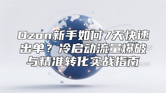 Ozon新手如何7天快速出单？冷启动流量爆破与精准转化实战指南