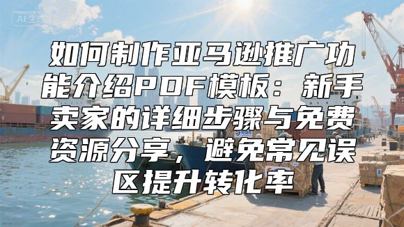 如何制作亚马逊推广功能介绍PDF模板：新手卖家的详细步骤与免费资源分享，避免常见误区提升转化率