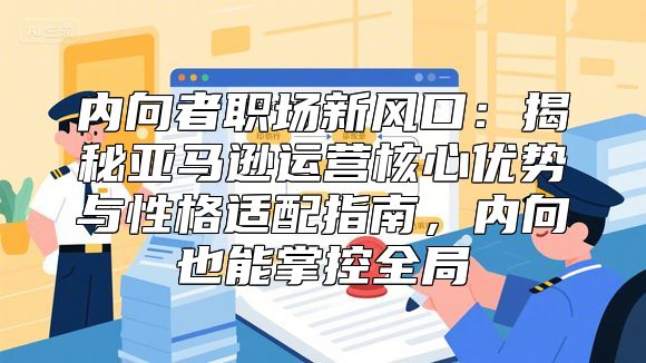 内向者职场新风口：揭秘亚马逊运营核心优势与性格适配指南，内向也能掌控全局