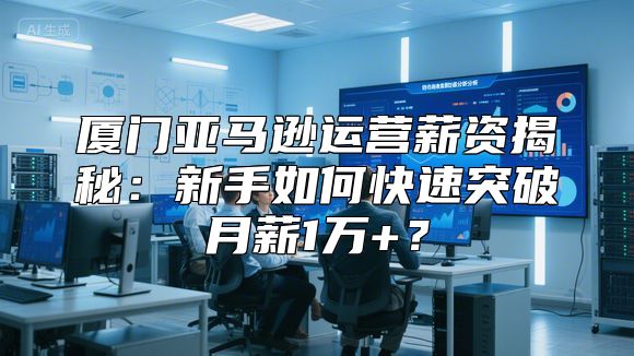 厦门亚马逊运营薪资揭秘：新手如何快速突破月薪1万+？