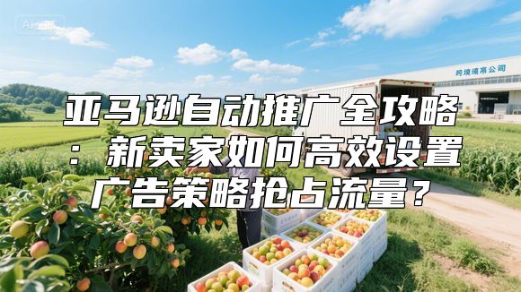 亚马逊自动推广全攻略：新卖家如何高效设置广告策略抢占流量？