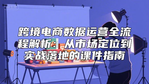 跨境电商数据运营全流程解析：从市场定位到实战落地的课件指南