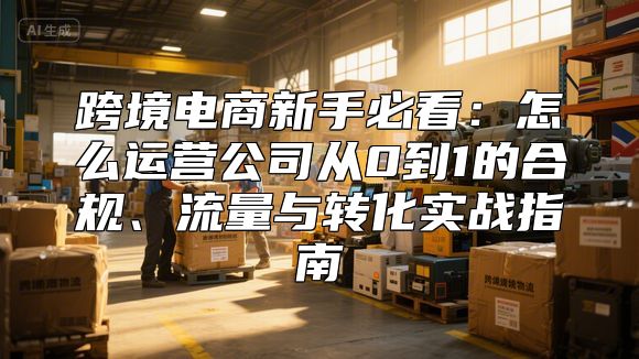 跨境电商新手必看：怎么运营公司从0到1的合规、流量与转化实战指南