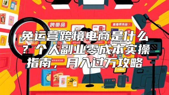 免运营跨境电商是什么？个人副业零成本实操指南，月入过万攻略