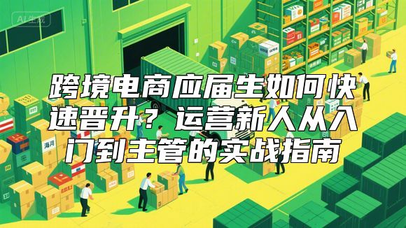 跨境电商应届生如何快速晋升？运营新人从入门到主管的实战指南