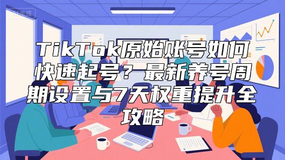 TikTok原始账号如何快速起号？最新养号周期设置与7天权重提升全攻略