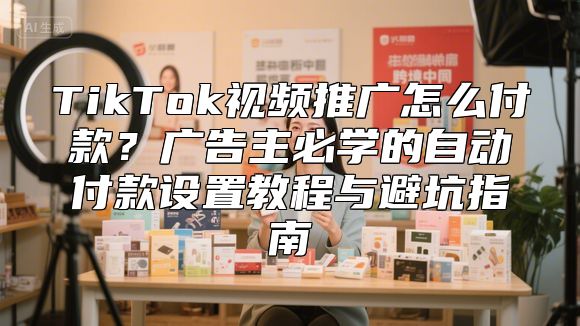TikTok视频推广怎么付款？广告主必学的自动付款设置教程与避坑指南
