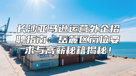 长沙亚马逊运营外企招聘指南：岳麓区岗位要求与高薪秘籍揭秘！