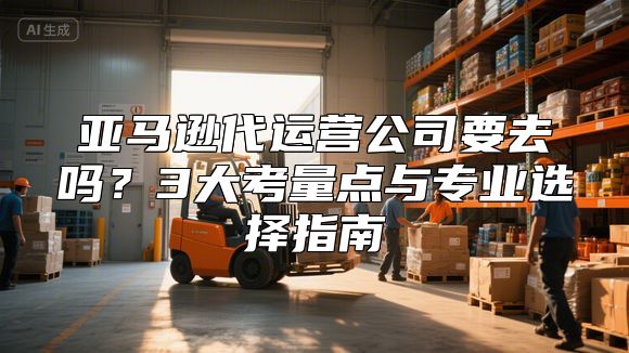 亚马逊代运营公司要去吗？3大考量点与专业选择指南