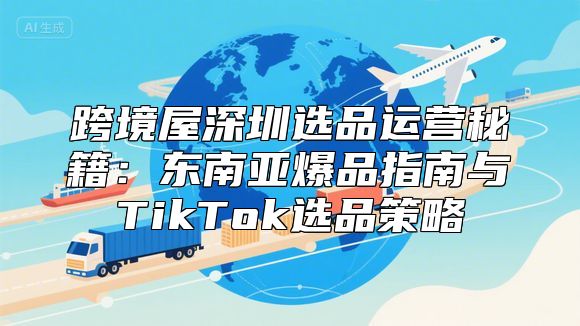 跨境屋深圳选品运营秘籍：东南亚爆品指南与TikTok选品策略