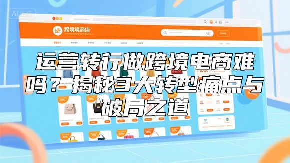 运营转行做跨境电商难吗？揭秘3大转型痛点与破局之道