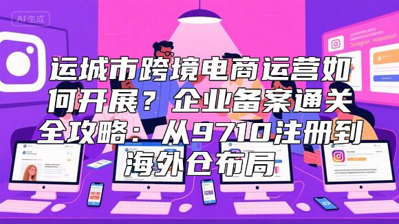 运城市跨境电商运营如何开展？企业备案通关全攻略：从9710注册到海外仓布局
