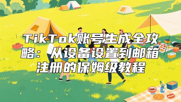 TikTok账号生成全攻略：从设备设置到邮箱注册的保姆级教程